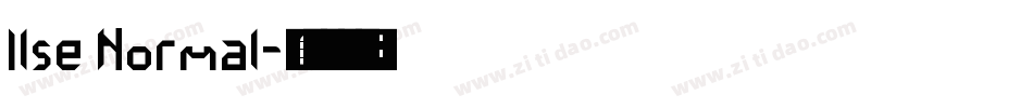 Ilse Normal字体转换